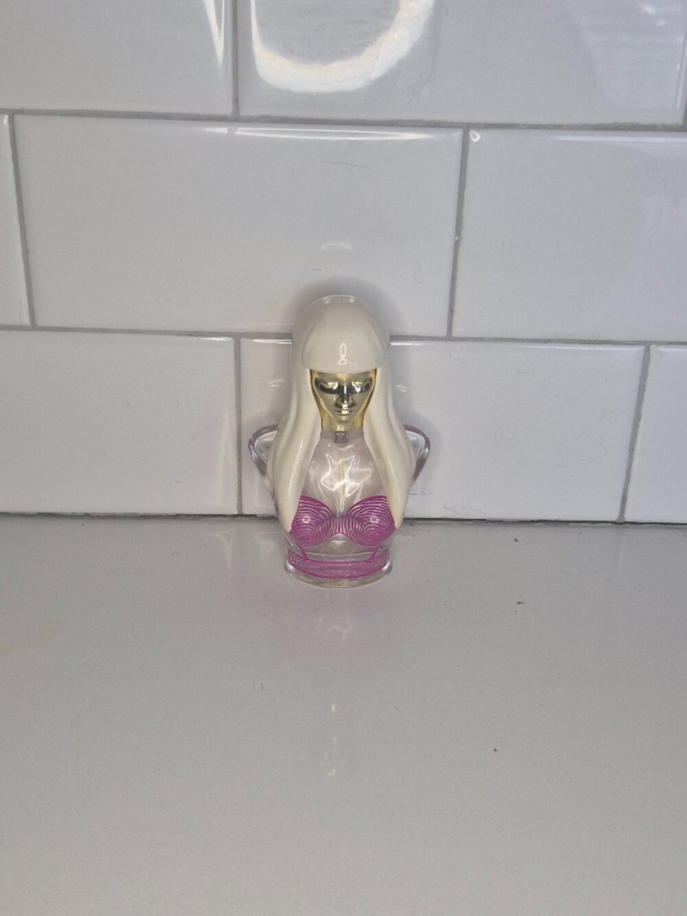 EMPTY BOTTLE The Pink Print Nicki Minaj Perfume Fragrance 1.7oz no box RARE